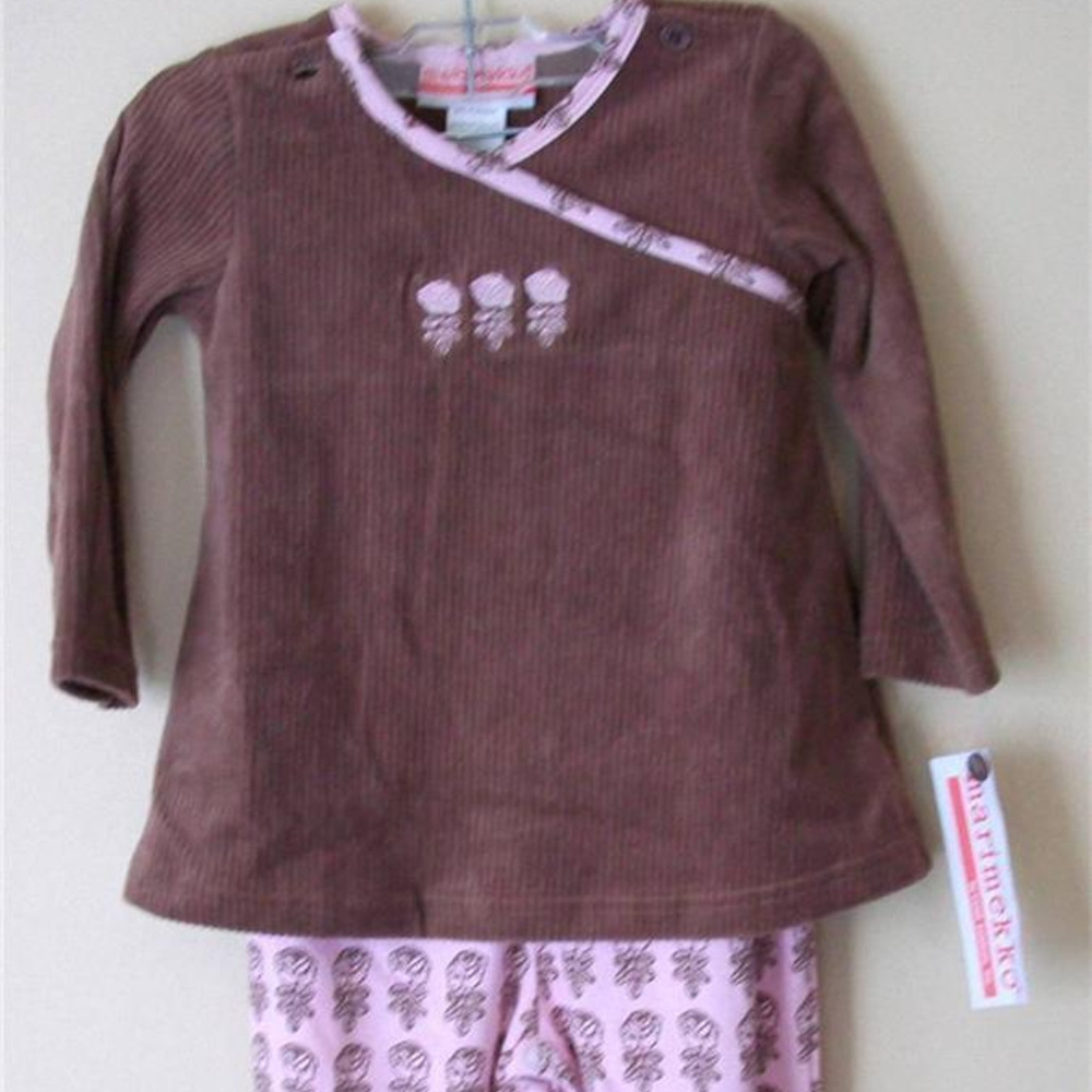 TODDLER 24M MARIMEKKO All In One Pants & Shirt Set